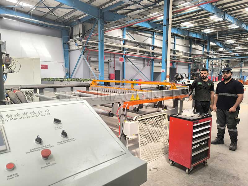 UAE-reinforcing-mesh-welding-machine UAE customer purchased reinforcing mesh welding machine for steel mesh production