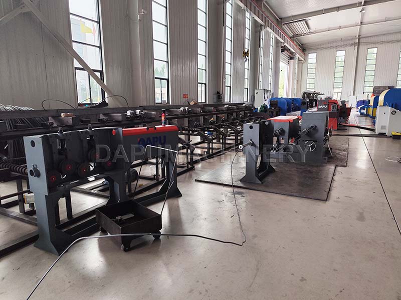 JIAKE customized 3-rib cold-rolled rebar processing machine and high-speed wire straightening cutting machine installed in India.