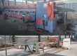 Complete JIAKE poultry cage mesh production line in Egypt including 6-block straight-line wire drawing machine and pneumatic welding machine.