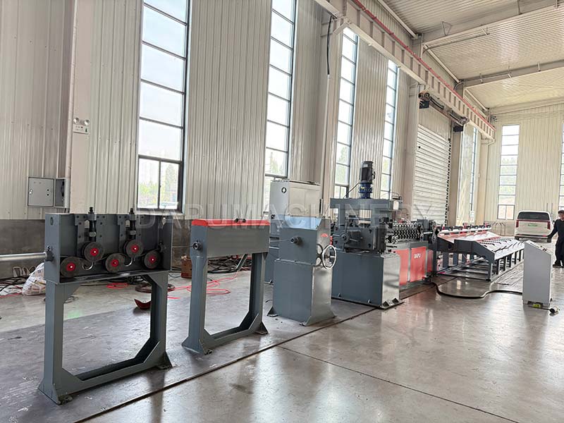 JIAKE customized two-rib cold-rolled rebar machine with servo flying shear system installed for a client in Tunisia.